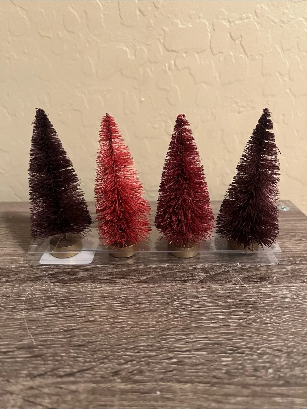 Target Wondershop Bottle Brush Small Trees Christmas Purple Pink NWT
